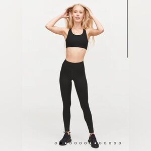 girlfriend collective Black Compressive Mid-Rise Leggings - S